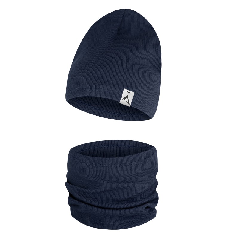 komplet granatowy czapka i komin jednowarstwowy dzieciecy.jpg