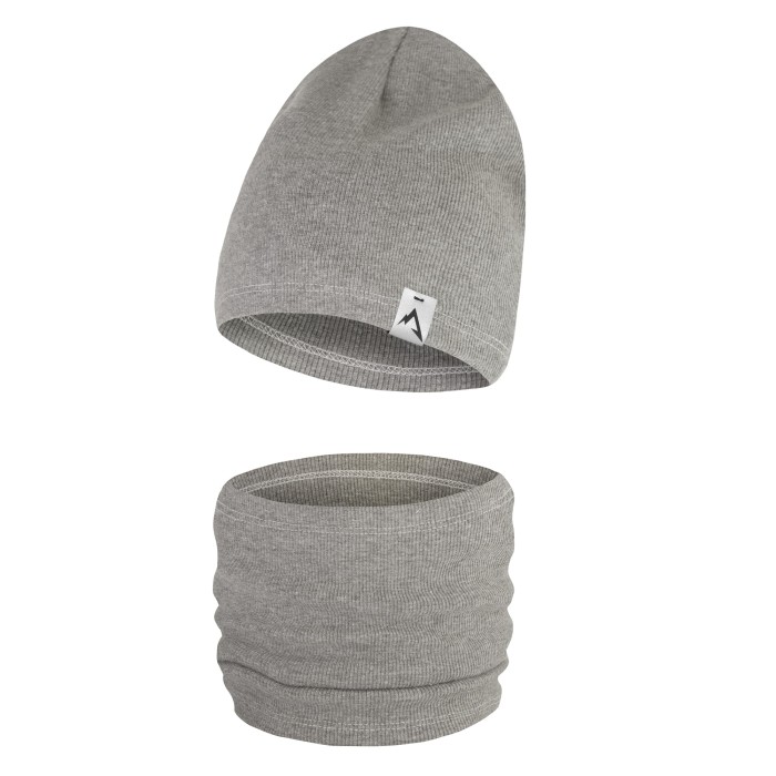 komplet szary czapka i komin jednowarstwowy dzieciecy.jpg