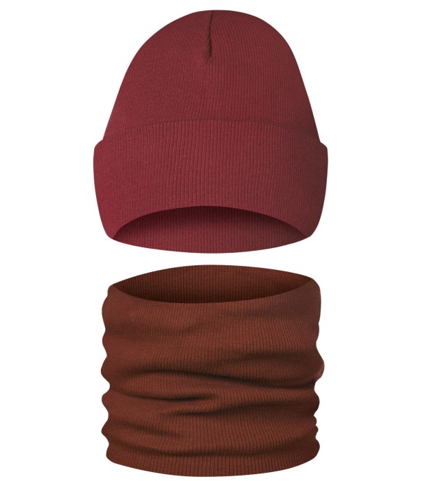 Komplet Uniseks Bordowy Zimowy OdCzapki.pl.jpg