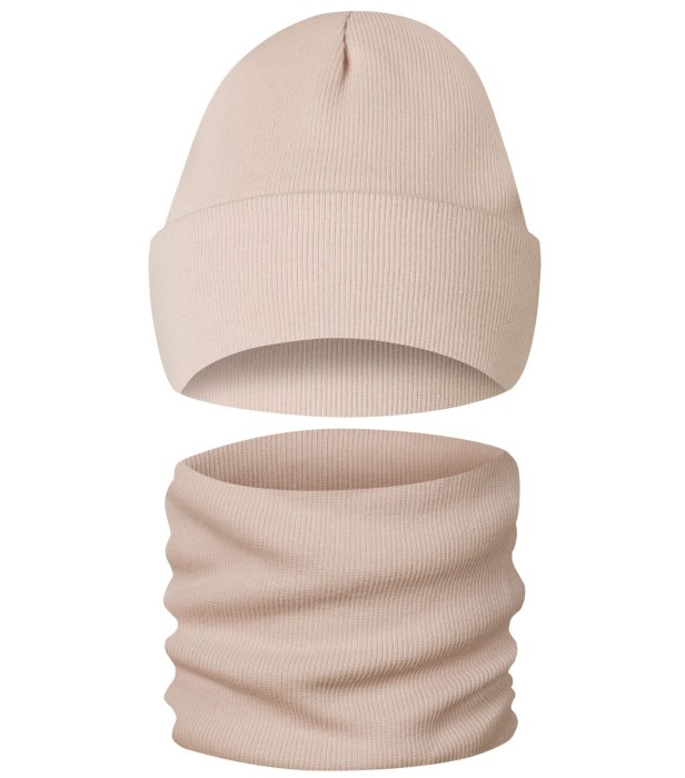 Komplet Damski Brudny Róż Zimowy OdCzapki.pl.jpg