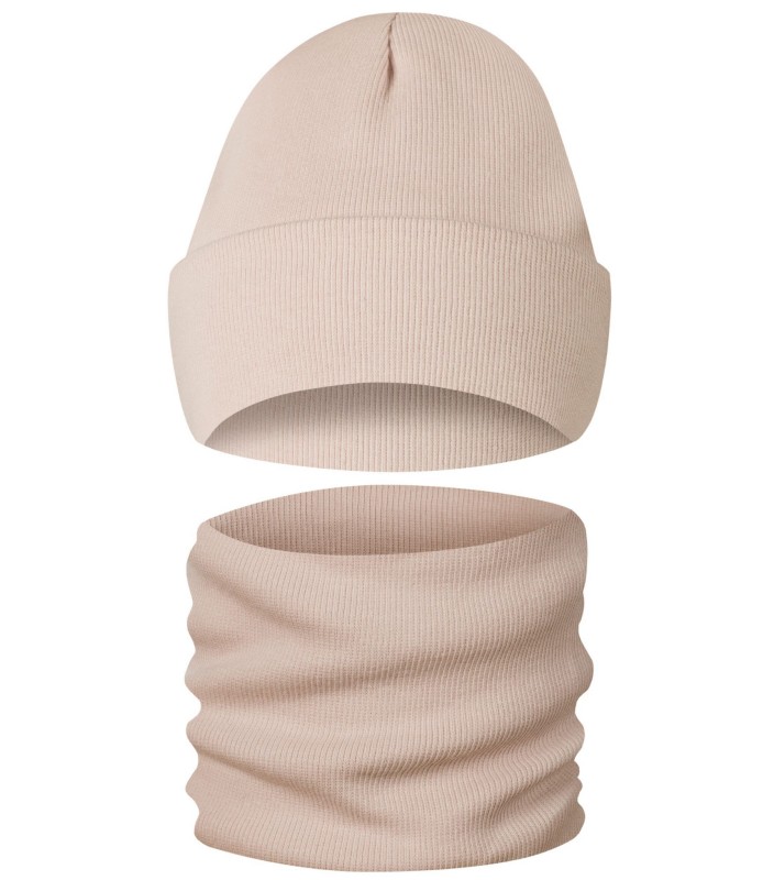 Komplet Damski Brudny Róż Zimowy OdCzapki.pl.jpg