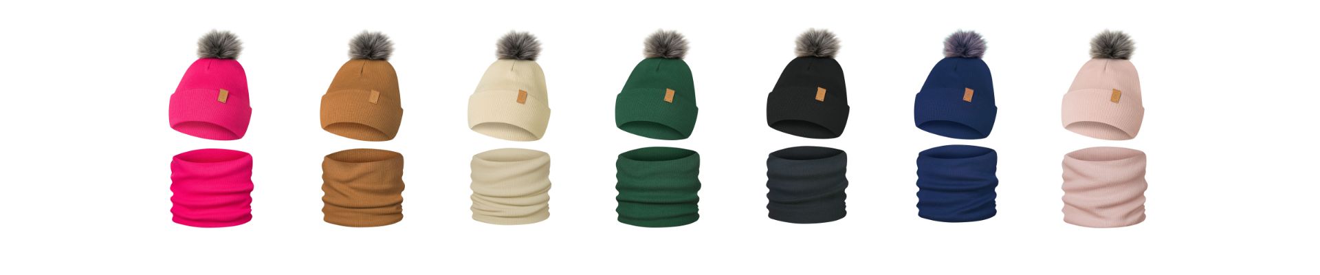 Komplety Zimowe Dzięcięce z Pomponem OdCzapki.pl